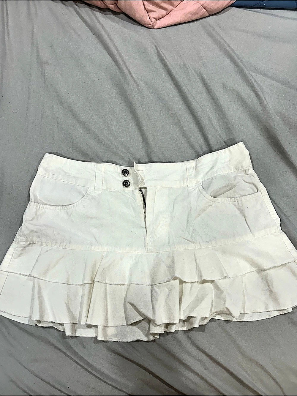 725 Originals White Ruffle Skort Size 11
